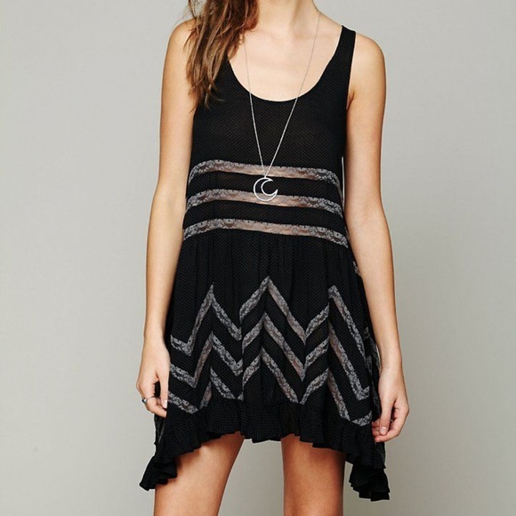 Free People Dresses & Skirts - Free People Voile Lace Trapeze Slip Dress